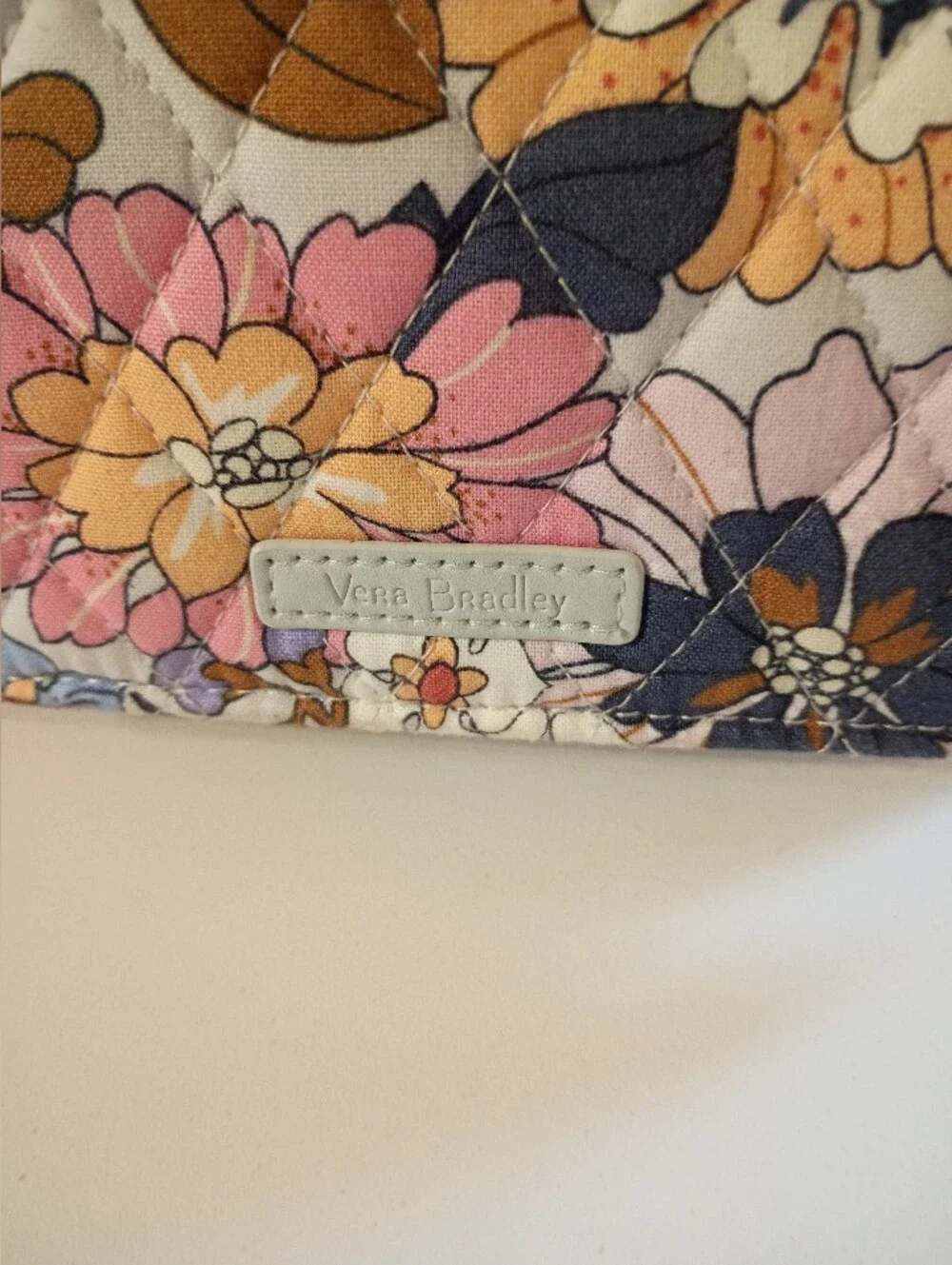 Vera Bradley Multicolor Floral Quilted Wallet in Pink, Yellow, Blue